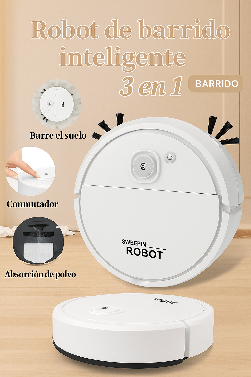 Aspiradora Robotica Recargable - Ordenalo Co