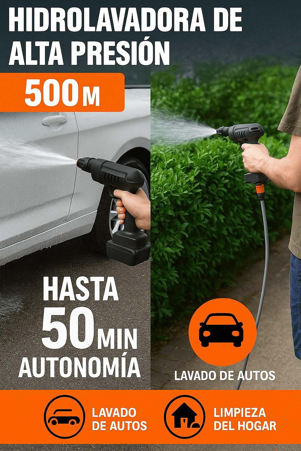 HIDROLAVADORA DE ALTA PRESIÓN PORTÁTIL - Ordenalo Co