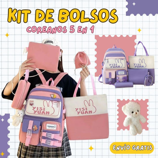 Kit de Bolsos Coreanos Kawaii - Ordenalo Co