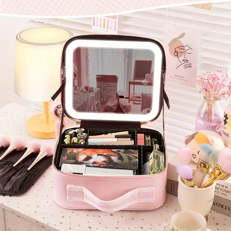 Mirror Glow | Cosmetiquera De Lujo Con Espejo Led - Ordenalo Co