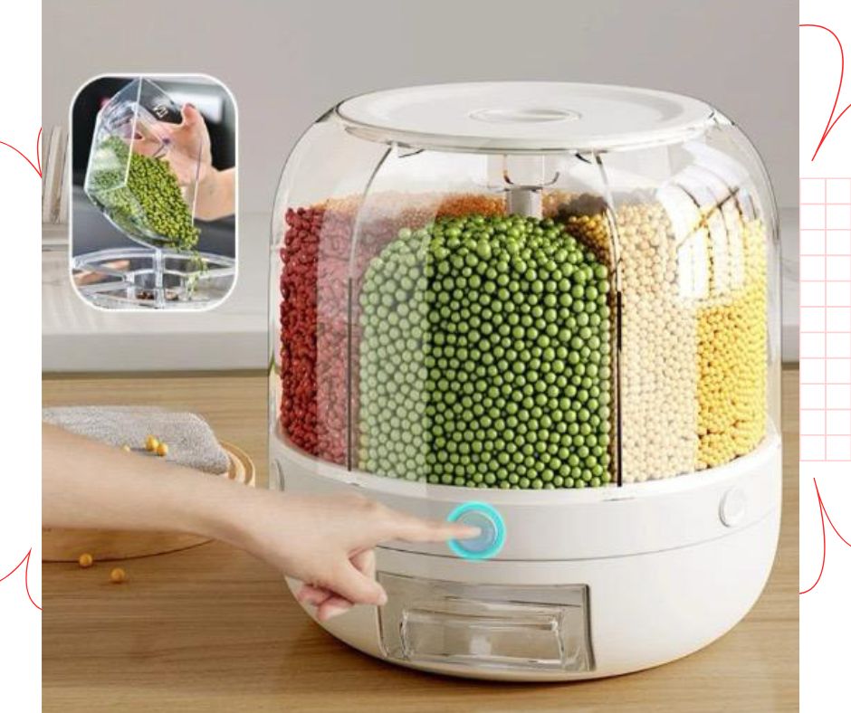 Dispensador De Granos Giratorio De 360