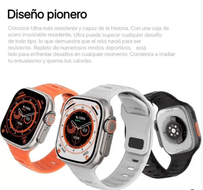 Reloj Inteligente T800 Ultra Serie 8 - Ordenalo Co