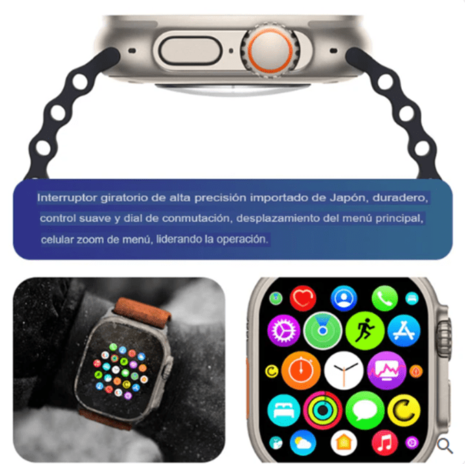 Reloj Inteligente T800 Ultra Serie 8 - Ordenalo Co