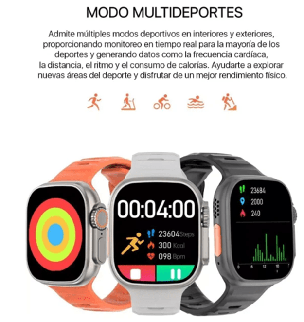 Reloj Inteligente T800 Ultra Serie 8 - Ordenalo Co