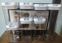 Organizador de cocina 7 frascos hermeticos - set completo vacio