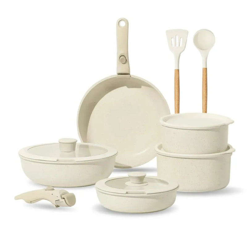 Set de ollas granito premium 16 piezas - vista completa