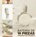 Set de ollas granito premium - utensilios incluidos