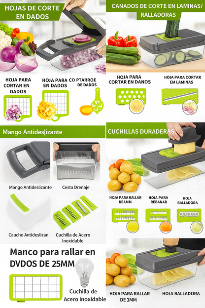 Rayador de Frutas y Verduras Multifuncional
