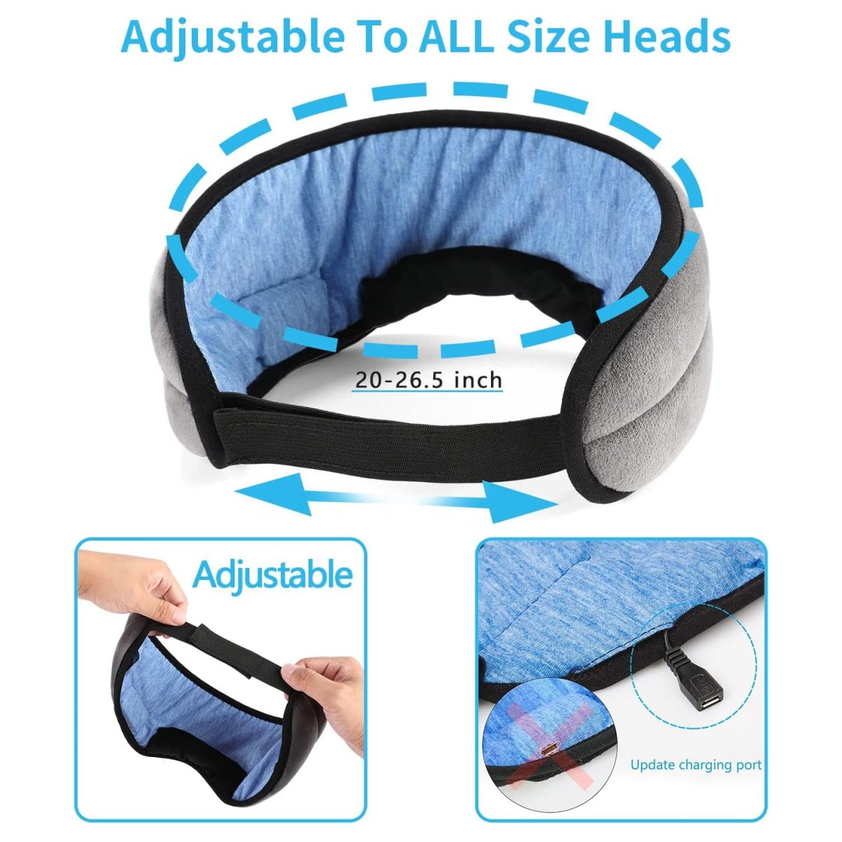 Banda Antifaz Para Dormir Con Bluetooth - Ordenalo Co