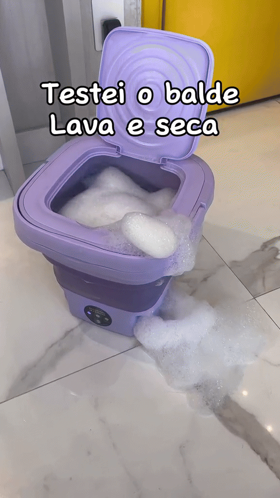 Mini Lavadora Electrica Portatil Balde