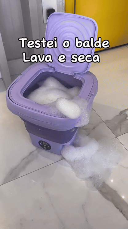 Mini Lavadora Electrica Portatil Balde