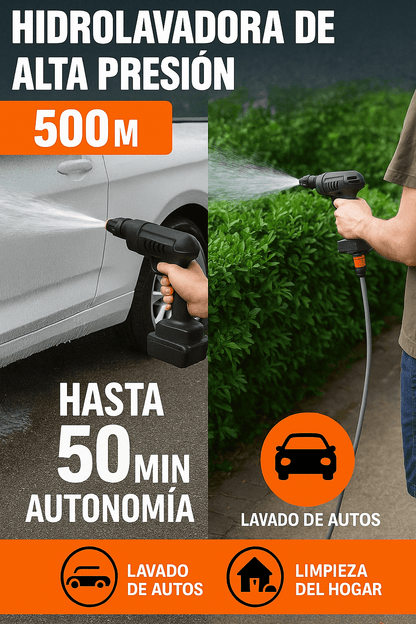 HIDROLAVADORA DE ALTA PRESIÓN PORTÁTIL - Ordenalo Co