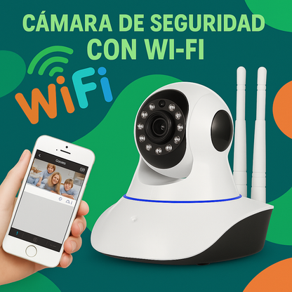 Kit 2 Camaras Seguridad Wifi Roboticas