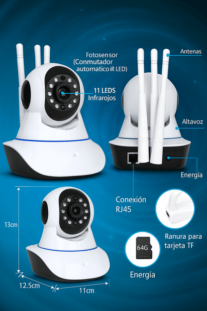 Kit 2 Camaras Seguridad Wifi Roboticas - Ordenalo Co