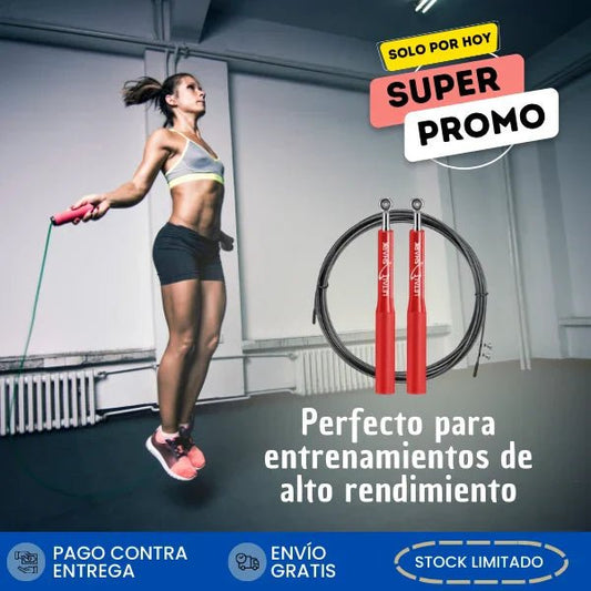 Letal Shark - Lazo para saltar metálico + tula - Ordenalo Co