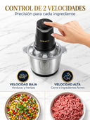 Picadora Sokany con control de 2 velocidades: baja para verduras, alta para carne